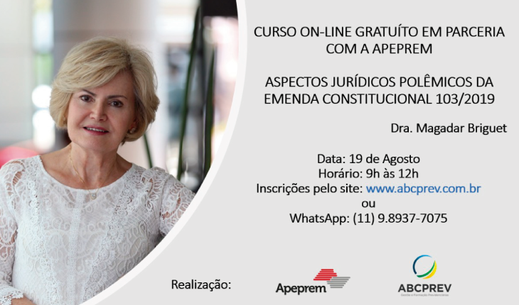 Curso: Aspectos Jurídicos Polêmicos da EC 103/2019