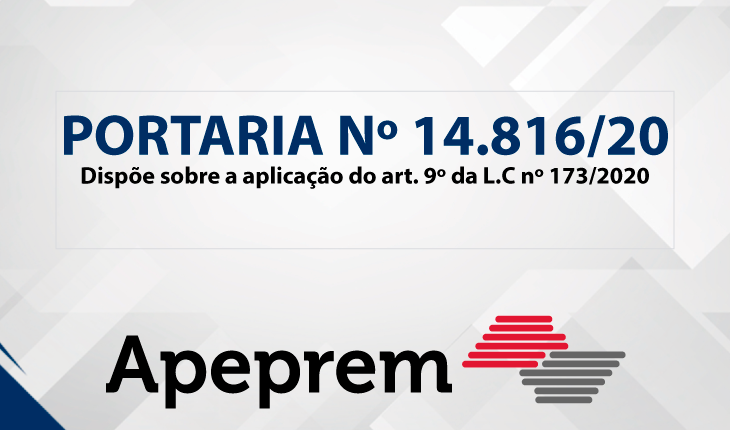 PORTARIA Nº 14.816, DE 19 DE JUNHO DE 2020