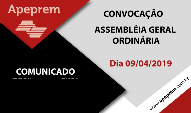 CONVOCAÇÃO ASSEMBLÉIA GERAL ORDINÁRIA