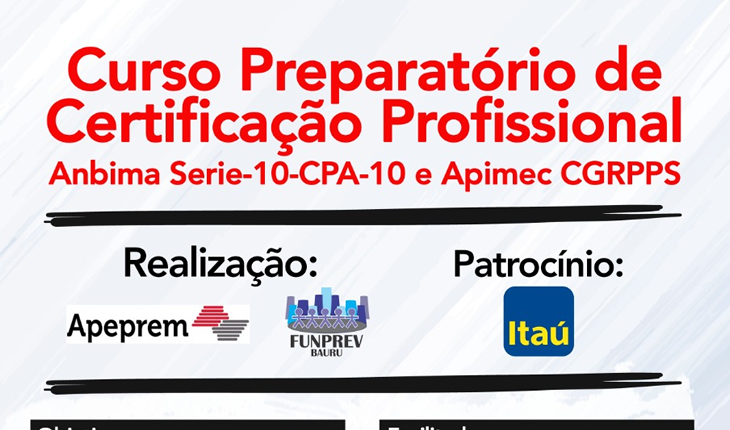 Curso Preparatório de Certificação Profissional