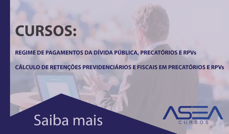 Eventos sobre dívida pública, precatórios e RPVs