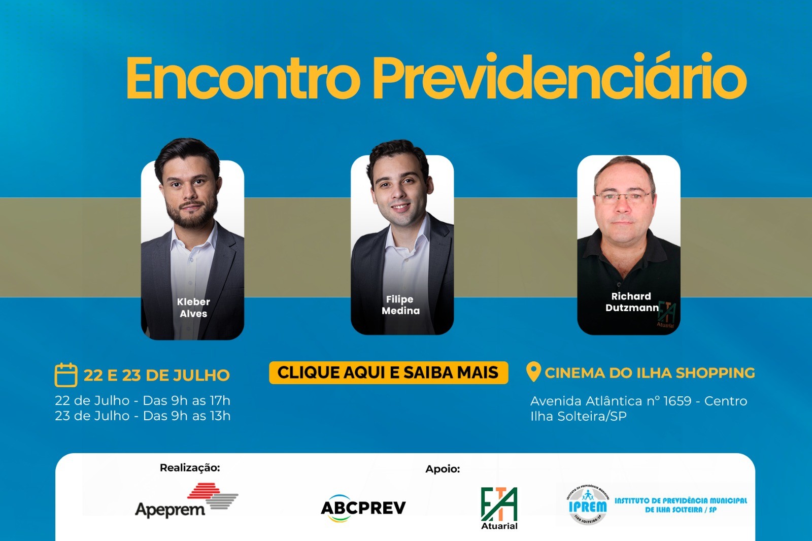 Encontro Previdenciária Ilha Solteira - SP | Julho - 2026