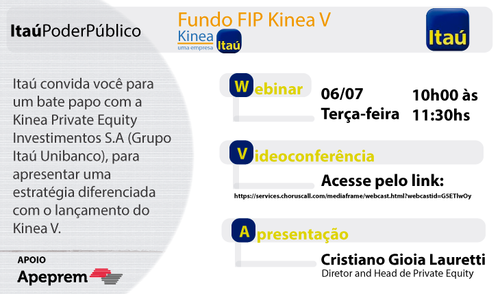 Conheça o fundo FIP Kinea V