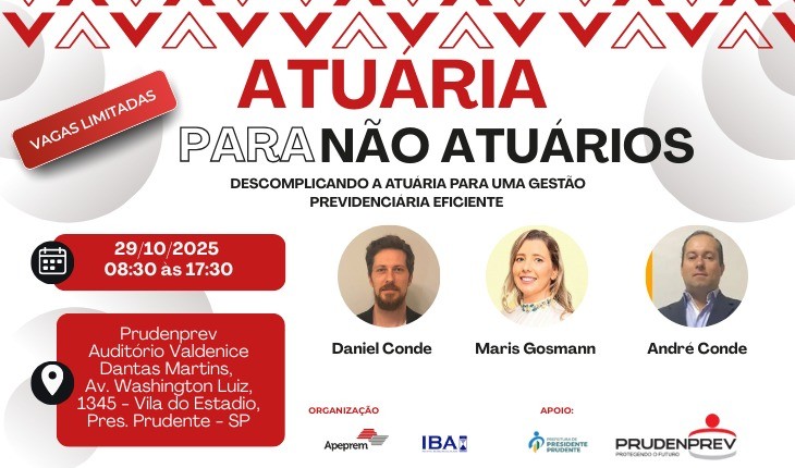 CURSO: ATUÁRIA PARA NÃO ATUÁRIOS - PRESIDENTE PRUDENTE OUTUBRO 2025